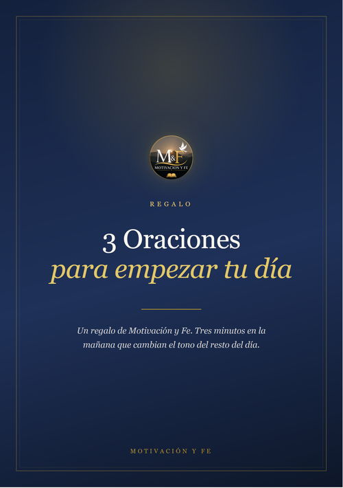 Portada de 3 Oraciones Para Empezar Tu Día — PDF cristiano gratis de Motivación y Fe